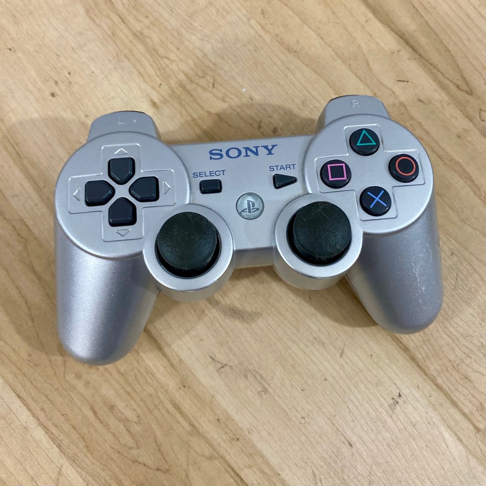 Official Sony PS3 DualShock 3 Wireless Controller Satin Silver CECHZC2U